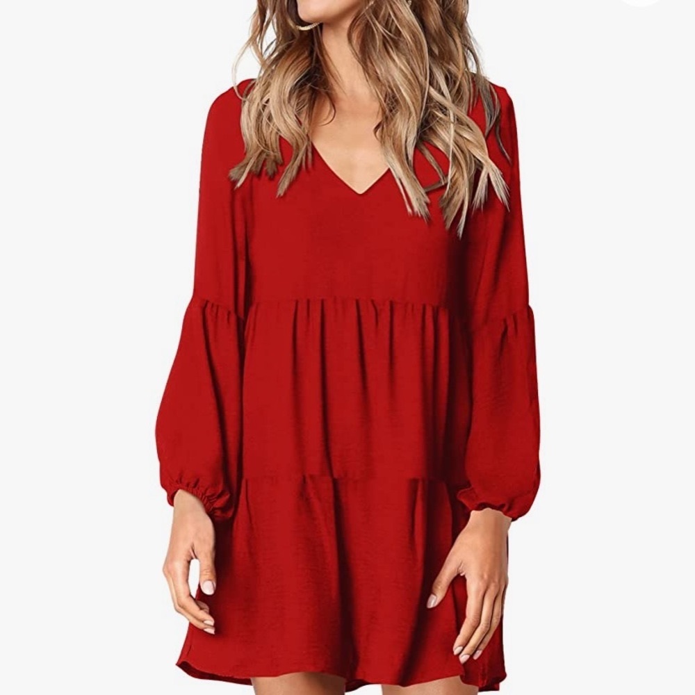 Women’s V Neck Tunic Dress